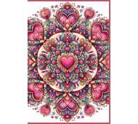 Mandala Themed Journal 2025 by PrettyBooks (6” x 9” - Matte Cover) - 250 double-sided BLANK sheets and 22 mandala images for coloring for Students, Professionals and Anyone 12 years+