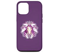 MANDALA UNICORNO Magico Mindful Carino Meme Custodia per iPhone 12/12 Pro