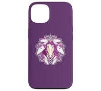 MANDALA UNICORNO Magico Mindful Carino Meme Custodia per iPhone 13