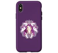 MANDALA UNICORNO Magico Mindful Carino Meme Custodia per iPhone X/XS