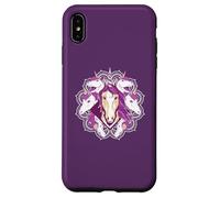 MANDALA UNICORNO Magico Mindful Carino Meme Custodia per iPhone XS Max