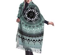 Mandala Vintage Yantra Etnico Anima Energia Sciarpa Con Nappe Classiche Sciarpe Lunghe Da Donna Moda Sciarpa Leggero Da Donna Elegante Invernale Sciarpe Scialle