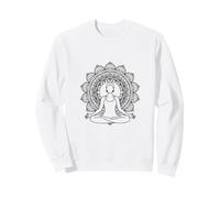 Mandala Yoga Meditazione Posa Mindfulness Design Felpa