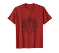 Mandala Yoga Meditazione Posa Mindfulness Design Maglietta
