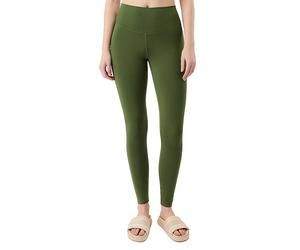 MANDALA Yogatight da donna a vita alta, lunghezza totale verde scuro | S
