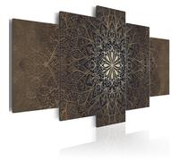 Mandala Zen Spa Quadro su Tela TNT Stampe Immagini Murale f-A-0515-b-n