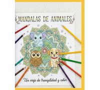 Mandalas de Letras - Libro para colorear para Adultos y niños: Animales adorables kawaii rellenos de mandalas. Libro para relajarse y mejorar la creatividad.