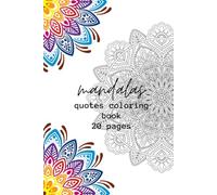 mandalas quotes coloring book 20 pages