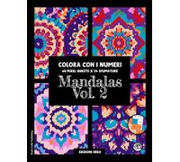 Mandalas Vol. 2 • Colora con i Numeri • 60 PIXEL QUESTS x 24 Sfumature (Edizione Nera): Libro da colorare in pixel art con 60 splendidi mandala da ... perfetta per adulti e adolescenti #duduquests
