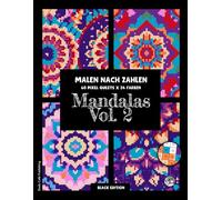 Mandalas Vol. 2 • Malen nach Zahlen • 60 Pixel Quests x 24 Farben (Black Edition): Pixel Art Malbuch mit 60 wunderschönen Mandalas zum Ausmalen, ... für Erwachsene, Teens und Mädchen #duduquest