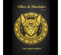 Mandales egipcis de gats sagrats: Llibre per a pintar
