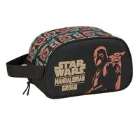 MANDALORIAN & GROGU - Beauty case scuola per bambini medio con manico, borsa per bambini, adattabile al carrello, facile da pulire, comodo e versatile, qualità e resistenza, 26 x 12 x 15 cm