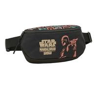 MANDALORIAN & GROGU - Marsupio per bambini, ideale per giovani e bambini di diverse età, comodo e versatile, qualità e resistenza, 23 x 9 x 14 cm