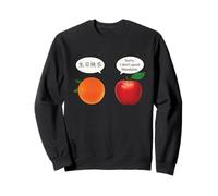 Mandarin Apple Cinese Inglese Gioco di Parole Divertente Felpa