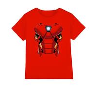 mandarin creative ltd Iron Man Costume Unisex Kids T Shirt, Rosso, 12-13 Anni Bambini e Ragazzi