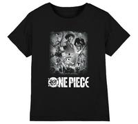 mandarin creative ltd One Piece Poster Kids T Shirt, Nero, 7-8 Anni Bambini e Ragazzi