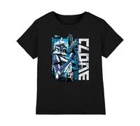 mandarin creative ltd Star Wars Clone Rex Unisex Kids T Shirt, Nero, 7-8 Anni Bambini e Ragazzi
