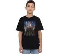 mandarin creative ltd Star Wars Heroic Ahsoka Unisex Kids T Shirt, Nero, 12-13 A