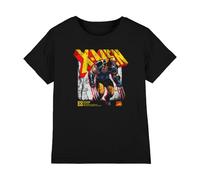 mandarin creative ltd X-Men Wolverine Info Unisex Kids T Shirt, Nero, 12-13 Anni Bambini e Ragazzi
