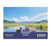Mandarin Duck 1000 Pezzi Puzzle Da Facile A Medio Per Principianti Allenamento Visivo Bird Regalo Di Compleanno 70x50cm/1000pcs