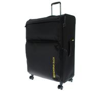 Mandarina Duck Zephyr - Trolley XL EXP, Nero, 52 cm (L) x 31.5 cm (W) x 83 cm (H), Trolley XL espandibile in tessuto morbido ad effetto 3D