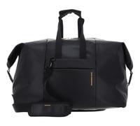 Mandarina Duck Eco Coated Borsone da viaggio nero, poliestere, 54 x 32 x 25cm