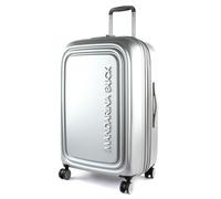 Mandarina Duck Logoduck Carrello a 4 ruote 69 cm color argento