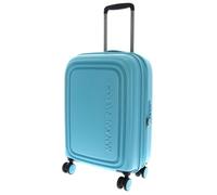 Mandarina Duck Logoduck - Valigetta con ruote, 35 x 55 x 23/26 (L x A x W), nero, taglia unica, Linea iconica policarbonato