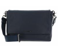 Mandarina Duck Mellow Leather, Borsa a Tracolla Donna, Blu (Dress Blue), 30x24.5x8.5 (L x H x W)