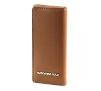 Mandarina Duck Pelle caso chiave Luna Key Holder Caramel Cafe marrone chiaro