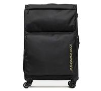 Mandarina Duck Zephyr Trolley Large EXP, Nero, 47 cm (L) x 27.5 cm (W) x 78 cm (H), Trolley grande espandibile in tessuto morbido ad effetto 3D