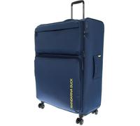 Mandarina Duck Zephyr - Trolley XL EXP, Blu (dress blue), 52 cm (L) x 31.5 cm (W) x 83 cm (H), Trolley XL espandibile in tessuto morbido ad effetto 3D