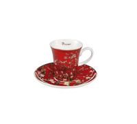 Goebel Tazza da caffè Artis Orbis Vincent van Gogh 67-011-78-1 con mandorlo 0,1 l Rosso