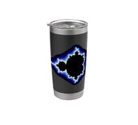 Mandelbrot elettrico Set Geometria Frattale Retro Forme Mania Bicchiere termico in acciaio inox doppia parete