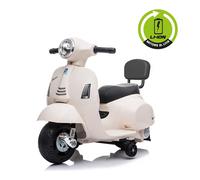 Moto Elettrica Vespa Gts Lithium Bianca Bianco - Giocattolo per Bambini 18-36 me