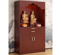 Mandir Per La Casa Con Ripiano Estraibile - Ideale Per Preghiere, Offerte, Incenso E Conservazione Oggetti(Red,31.5 inch (80cm))