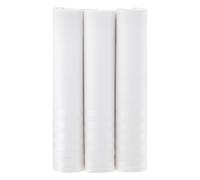 MANDITTIONS Fazzoletti grandi da uomo in cotone 100% morbido e liscio, confezione da 3 pezzi, in confezione regalo, bianco, bordi colorati, bordi, tonalità pastello e scure, 45 cm x 45 cm, 1 PK Bianco