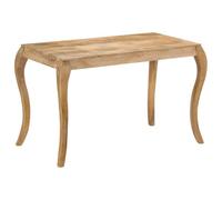 Mandloder Tavolo da pranzo, 118 x 60 x 76 cm, in legno massiccio di mango, realizzato a mano, lucidato, laccato, rettangolare, in stile rustico vintage, per sala da pranzo