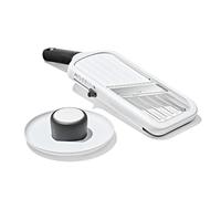 Mandolina OXO Good Grips portatile con lama regolabile 5 posizioni per affettare e julienne, impugnatura antiscivolo, lavabile in lavastoviglie, facile da riporre