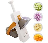 Mandolina per Verdure Frutta, affettatrice Manuale, Spessore Regolabile, tagliaverdure, con Lame in Acciaio,30 Tipi di Taglio, Multifunzione affetta Taglia trita Julienne, per Cucina
