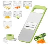 Mandolina per Verdure Professionale Taglia Multifunzione 6 Lame Intercambiabili, Taglia Verdure, Affetta Verdure Manuale per Verdure, Julienne, Grattugia e Chips