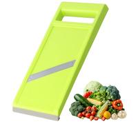 Mandolina per Verdure, Taglia Verdure, Affettaverdure Manuale Multifunzione, Mandolina Acciaio Inox, Affetta Verdure Manuale per Formaggio Cipolle Cucine (Verde)