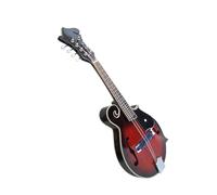 Mandolini Set Mandolino Per Chitarra A 8 Corde A Forma Di F Strumento Musicale Tibetano Mandolino A 8 Corde A Forma Di F Con Scatola In Pelle(Wine red)