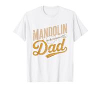 Mandolinista Musica Folk Papa Bluegrass Padre Maglietta