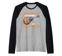 Mandolino 8 Strings of Happiness Joy Maglia con Maniche Raglan
