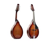 Mandolino acustico a 8 corde mandolino in tiglio brillante(Brown)