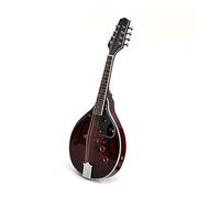 Mandolino Elettroacustico A 8 Corde Lucido Top In Sapele Tastiera In Palissandro Manico In Acero Professionale Mandolino