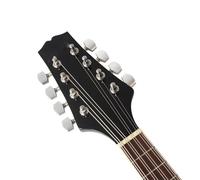 Mandolino Mandolino Nero Stile A 8 Corde Mandolino In Tiglio Ebano Con Borsa Plettro Sintonizzatore Strumenti A Corda Per Esercitarsi(Mandolin)