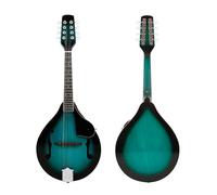 Mandolino per chitarra a 8 corde Uno strumento a corde per mandolino elettrico in stile con accessori per chitarra(Blue)