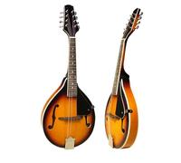 Mandolino Per Principiante Kit Di Impiallacciatura In Legno Massello Fatto A Mano Strumento Per Mandolino A Otto Corde Mandolino Singolo Completo(Set 4)